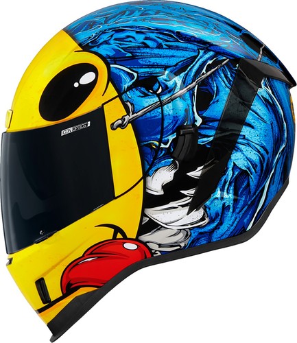 ICON Airform Brozak MIPS Helmet 3XL Blue/Yellow 0101-14936 - Picture 2 of 5