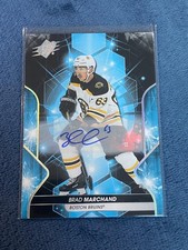 2019-20 SPx #34 Brad Marchand Auto Boston Bruins