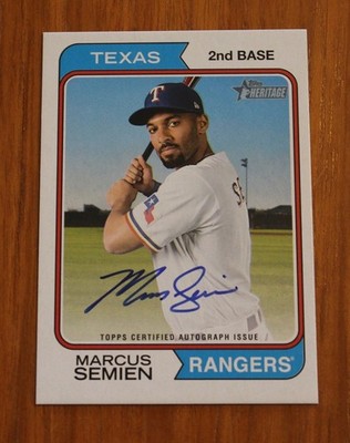 Marcus Semien 2023 Heritage Real One Autograph #ROA-MSN! NICE