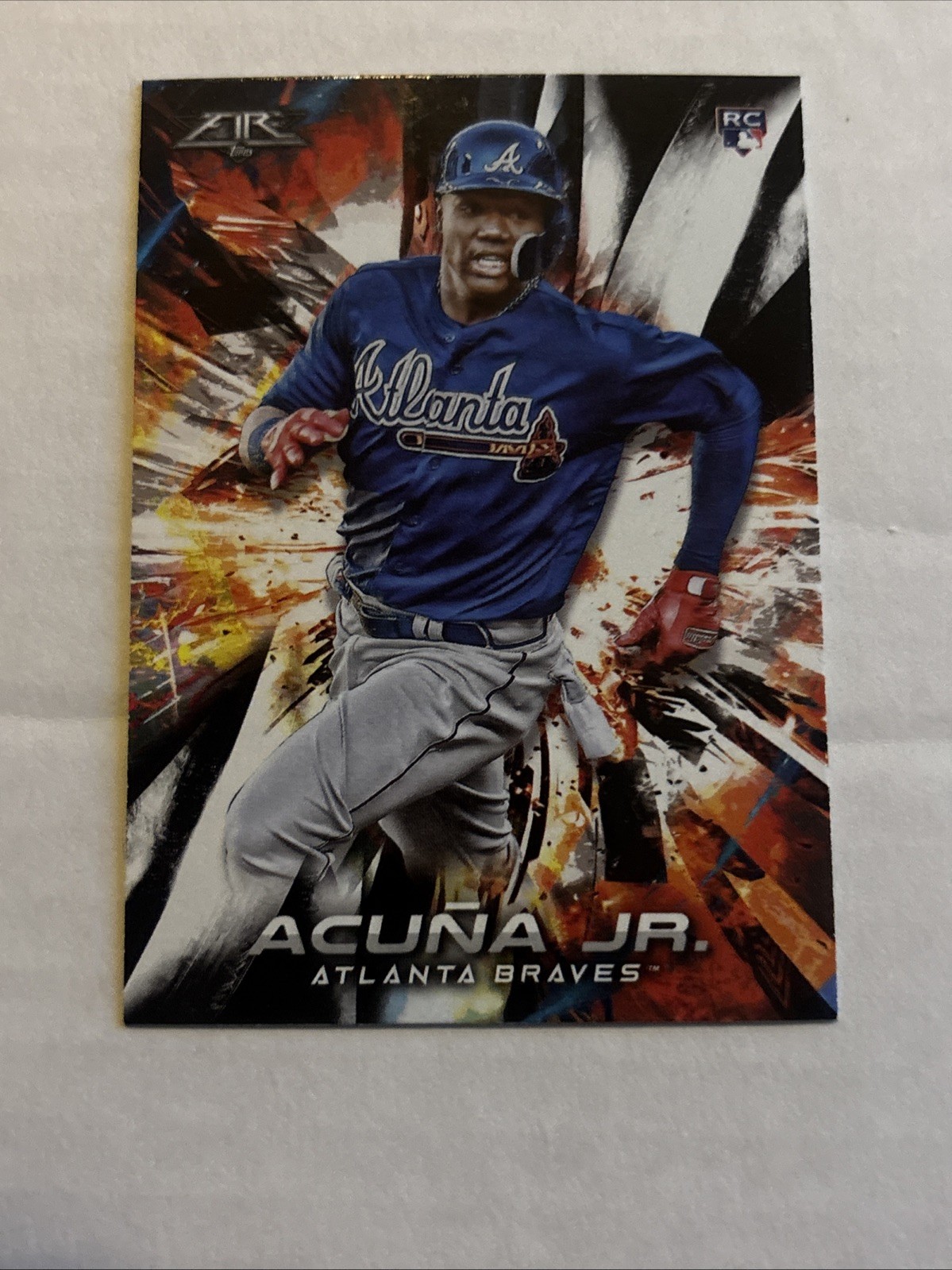 2018 Topps FIRE # 109 Ronald Acuna Jr RC 🔥Raw Mint/ Near Mint