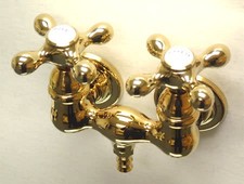 Kingston Brass CC37T Vintage Wall Mounted Clawfoot Tub Filler - Brass