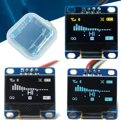 5 Pack 0.96 inch OLED IIC Display Module 128x64 Pixel Mini Self-Luminous Display