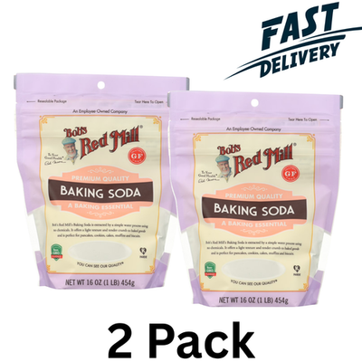 #ad 2 PACK Bob#x27;s Red Mill Baking Soda Gluten Free 16 Oz Total 32 Oz EXP: 12 2026 $12.49