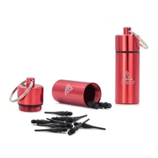 CUESOUL Portable Dart Soft Tips Storage Tube,with 12 pcs TOUCH POINT Soft Tips