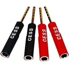 CNCESS CESS-053 Banana Plug to Pin Plug Adapter, 4mm Female to Male Screw Typ...