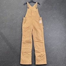 PATAGONIA Iron Forge Fleece-Lined Bib Overalls Women's Size S Brown