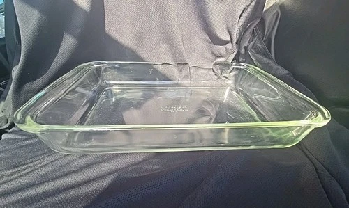 Vintage Pyrex 233-N Clear Glass Baking Dish 3 Qt USA 13x9x2 Casserole Lasagna Pa