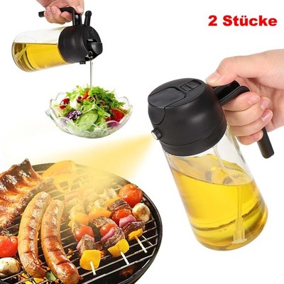 2X Ölsprüher für Speiseöl Öl Sprühflasche Ölzerstäuber Oil Sprayer Cooking Spray