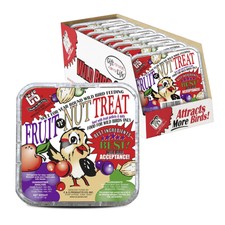 C S Fruit n Nut Suet Treat, Cakes for Wild Birds 1.47 Ounce Pack of 8