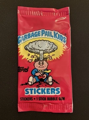Garbage Pail Kids 1985 Topps UK Series 1 factory sealed pack (loose gum) *Rare* - Bild 1 von 4