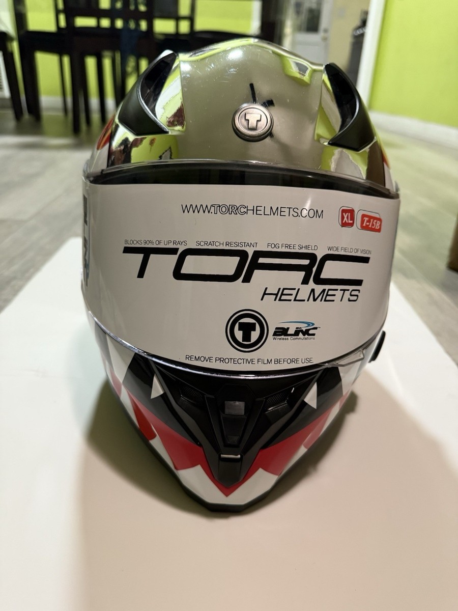 2013 vortex flying tiger full-face motorcycle helmet TORC T-15B Chrome Flying Tiger Full Face Street Bluetooth Motorcycle Helmet