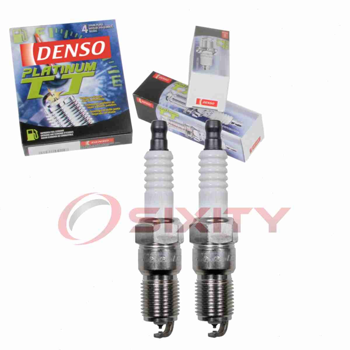 2 pc DENSO 4512 Platinum TT Spark Plugs for ZZM6-18-110 ZZM3-18-110A gv