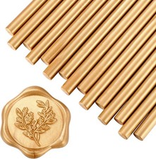 15 Pieces Light Gold Glue Gun Sealing Wax Sticks for Wax Seal Stamp