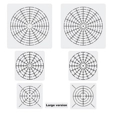 YKW Large Mandala Stencils for Painting, 6 Pack 12/9.5/8 Inch Reusable Dotting T