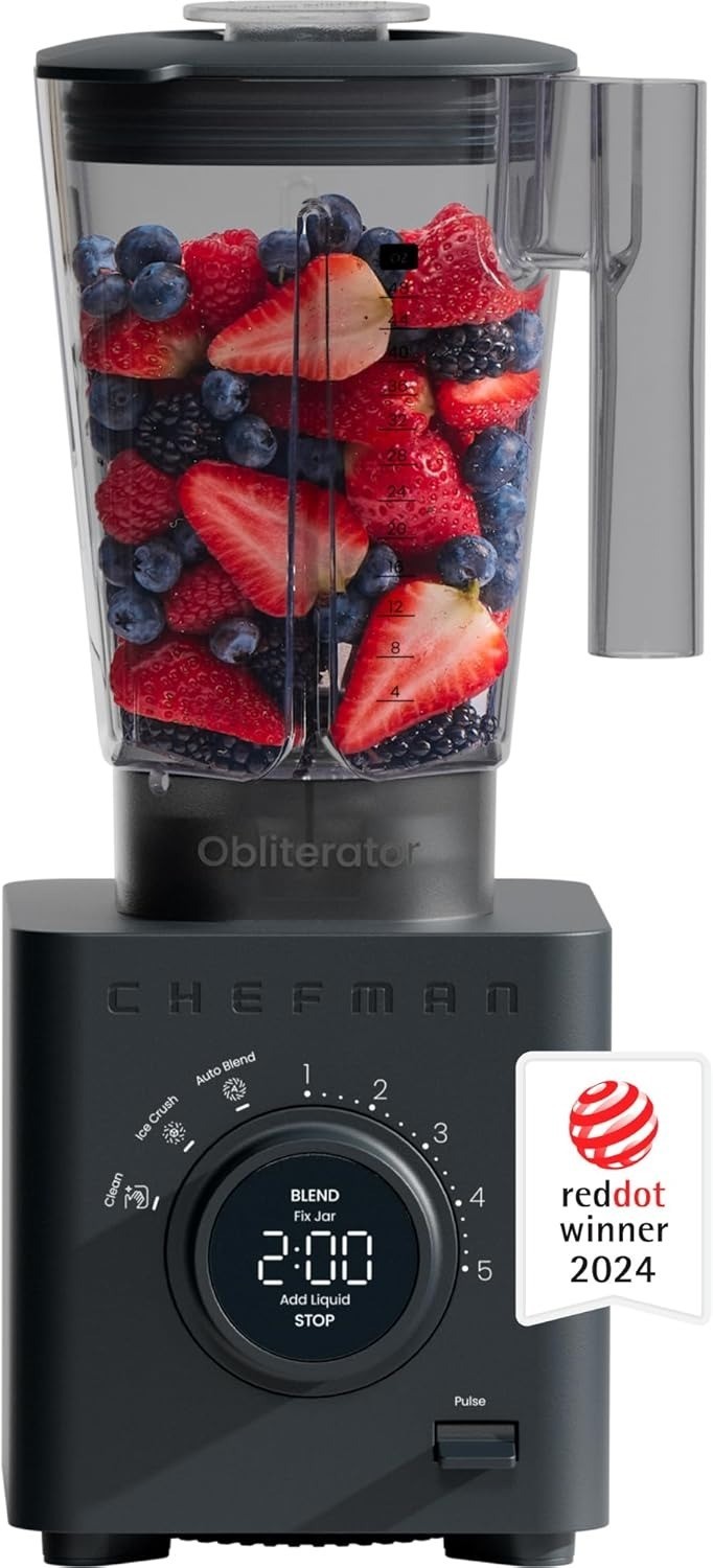 Chefman Obliterator 1380W High Power Blender 48oz Tritan Jar
