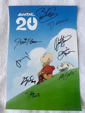 AVATAR THE LAST AIRBENDER - Original TV Poster SDCC 2025 Signed 20th Anniversary
