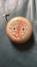 1955 Goody Twirller Trophy Gold Yo Yo W/ Original String & Store Box Rare
