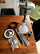 Diamond Hookah Excelsior Blau - Shisha/Hookah - Edelstahl - Blue/Blau - Set