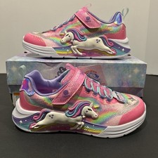 Skechers Girls Magical Collection Multicolor, Light Up-Size US Kids 2