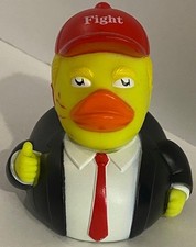 Donald Trump Rubber Duck Bloody EAR Ducking 2024 MAGA Rally Fight President