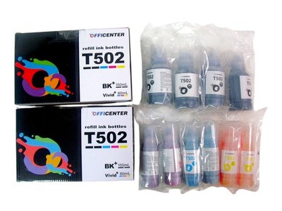 10-Pack, Ink Refill Bottles T502 Fit Epson 502 EcoTank & Color Supertank Printer
