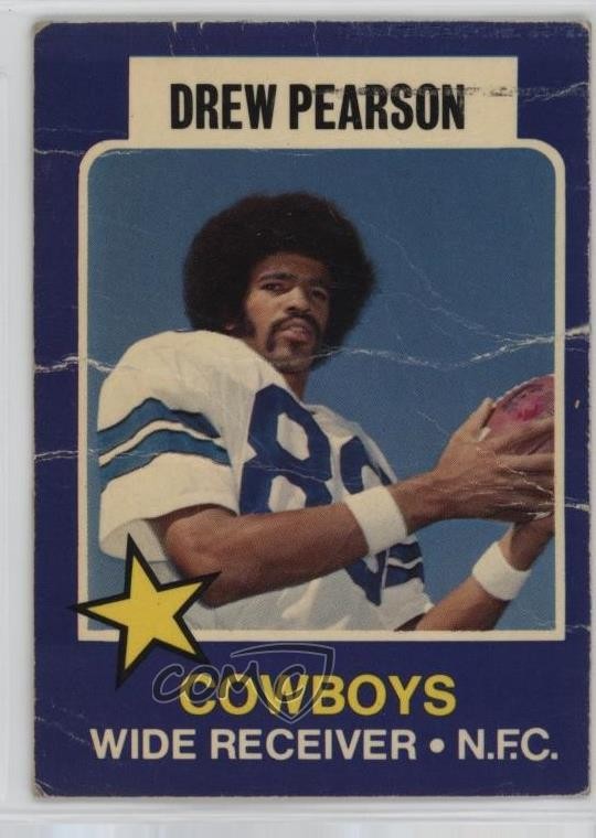 1975 Topps Wonder Bread All-Star Series Drew Pearson #11 Rookie RC HOF 0ls