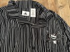 Nightmare Before Christmas Disney Button Down Embroidered Striped Short 2XL — photo 4