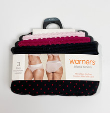 Warner's Blissful Benefits Microfiber Hipster with Lace Size 10