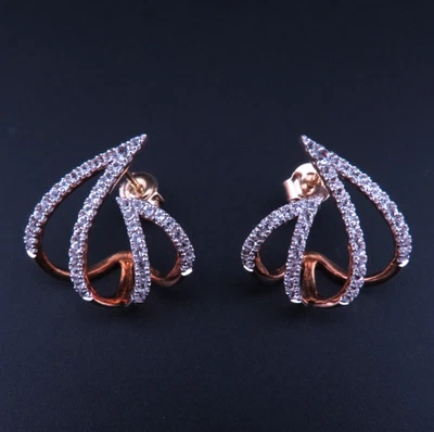 TOP Designer Ohrringe 925 Sterling Silber Vergoldet CAVILL Meisterpunze Luxury - Bild 1 von 4