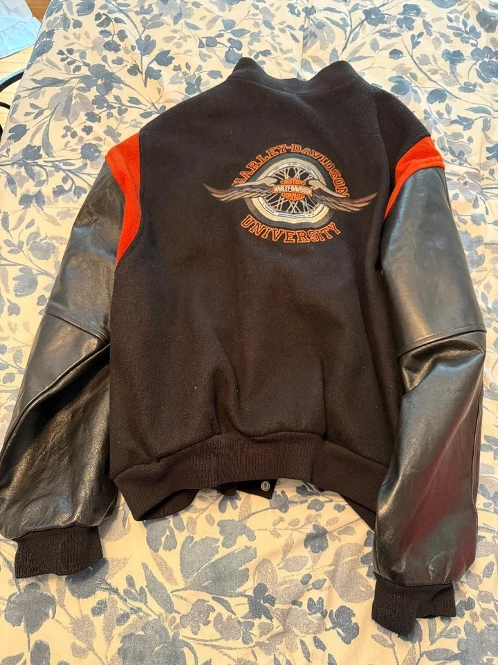 Chaqueta Letterman Harley Davidson University Vintage Talla 6X Foto 2 de 3