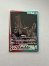 One Piece Portgas D. Ace Alt Art Leader OP13-002 L English Carrying on His Will