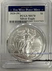 2020 W American Silver Eagle MS70