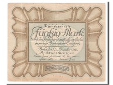 Geldschein, Deutschland, 50 Mark, 1918, 1918-11-30, VZ
