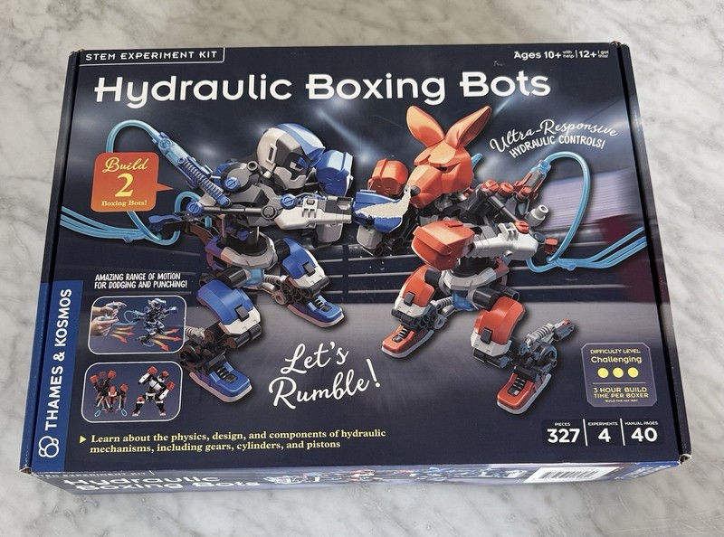 Thames & Kosmos Hydraulic Boxing Bots Stem Experiment Kit - Brand New