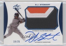 2015 Leaf Trinity Patch Auto Blue 18/25 DJ Stewart #PA-DJS Patch Auto 0g4