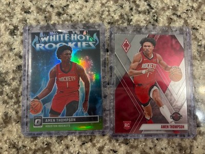 2023-24 Panini Donruss Optic - White Hot Rookies Amen Thompson Lime Prizm /149