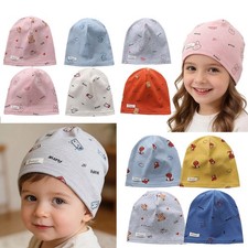 Baby Infant Cotton Hat Toddler Boys Girls Kids Stretchy Spring Summer Beanie Cap