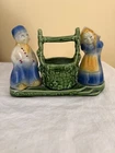 Vintage Cute Planter Dutch Boy and Girl -Shawnee Pottery Wishing Well