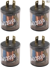 4 Pcs 2 Pin 12V Electronic Turn Signal Flasher 4pc 2 PIN 20 Amps 12V Flasher