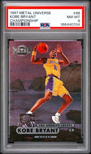 1997 Fleer Metal Universe - Kobe Bryant Championship PSA 8 - Brand New Slab! 💎
