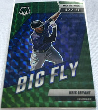 2022 Panini Mosaic Baseball Kris Bryant Colorado Rockies Big Fly Green Mosaic