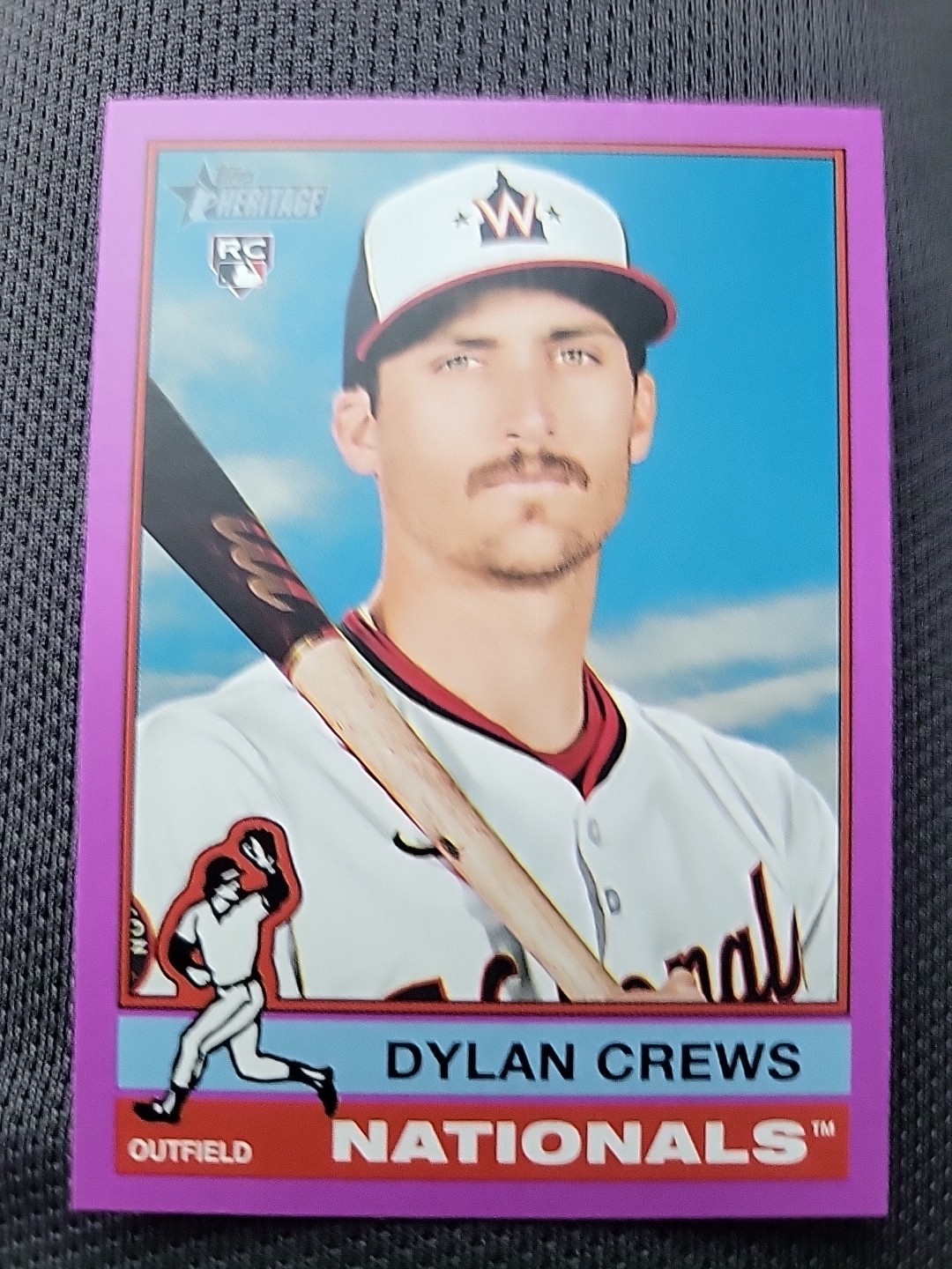 2025 Topps Heritage - Dylan Crews #247 Light Purple Border (RC)