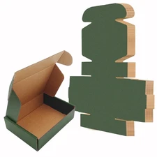 25 Pack Corrugated Packaging Box Mailers Shipping Green Recyclable Cardboard ...