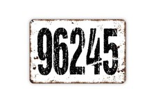 Large Numbers Address Sign House Number Address Sign Modern Home