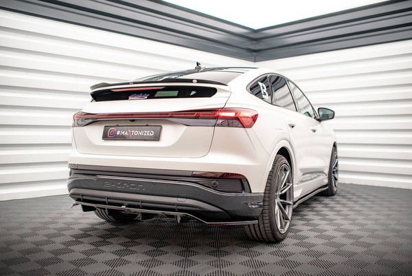 Mittlerer Diffusor Heck Ansatz DTM Look FüR Audi Q4 E-Tron Sportback Mk1 Schwarz-image