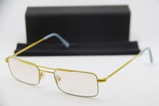 NEW ANDY WOLF 4739 COL. F YELLOW BLUE GUNMETAL AUTHENTIC EYEGLASSES 52-21
