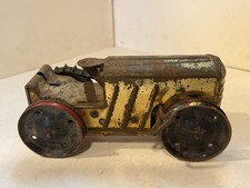 Vintage Wind Up Tractor Tin Litho MM 