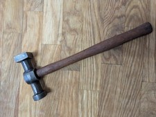 Vintage Auto Body Hammer 1-14 On Both Round And Square Face