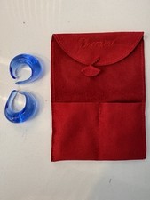 Baccarat Earrings Cobalt Blue. Perfect Condition