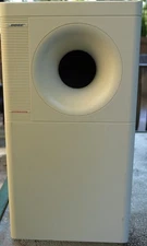 Bose Acoustimass 15 Home Theater Speaker System Subwoofer White & Power Cord